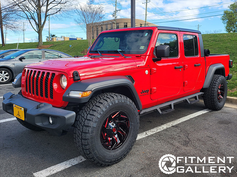 2020 Jeep Gladiator 17x9 Fuel Offroad Wheels LT315/70R17 Mickey