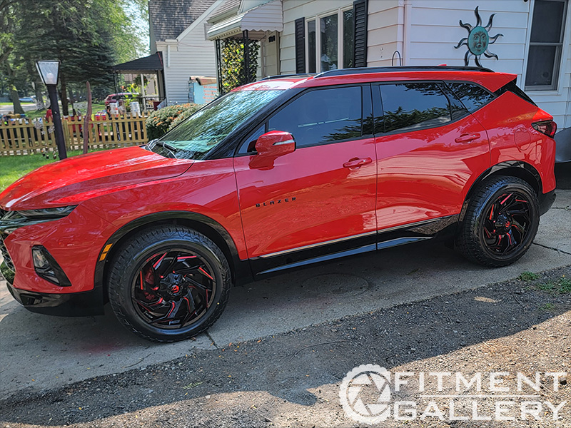 2021 Chevrolet Blazer 20x9 Fuel Offroad Wheels 255/55R20 Falken Tires