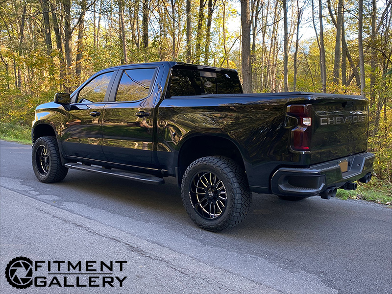 2021 Chevrolet Silverado Rst Axe Offroad Hades 20x10  19 Offset Nitto Recon Grappler At 33x12 50r20 3 5 Inch Rough Country Suspension Lift 
