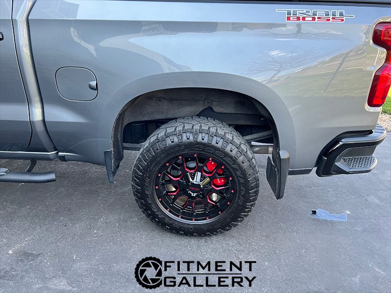 2021 Chevrolet Silverado 1500 18x9 Mayhem Wheels 275/65R18 Goodyear Tires