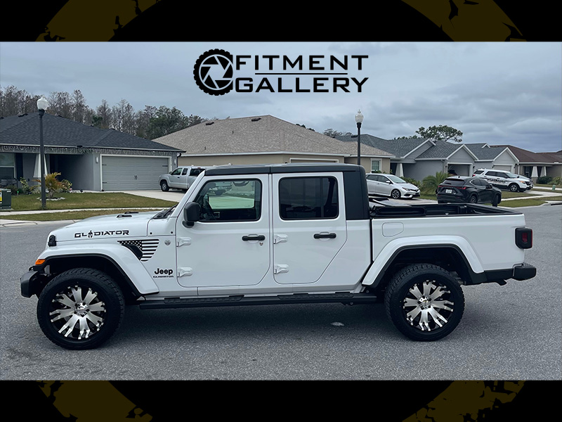 2021 Jeep Gladiator Sport Helo He917 20x10 Ironman All Country At Lt275 55r20 