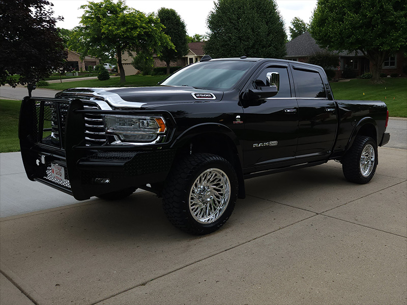 2021 Ram 2500 - 22x10 Fittipaldi Offroad Wheels 35x12.50R22 AMP Tires