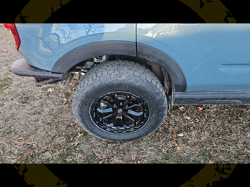 2022 Ford Bronco Badlands Vision Offroad Korupt 405 17x8 Toyo Open Country At3 245 70r17 2 5in Suspension Lift 