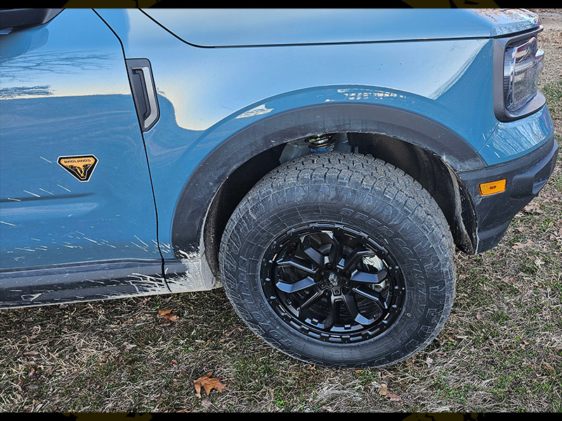 2022 Ford Bronco Badlands Vision Offroad Korupt 405 17x8 Toyo Open Country At3 245 70r17 2 5in Suspension Lift 