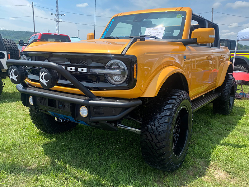 2022 Ford Bronco Outer Banks Vision Brawl 404 20x10 Atturo Trail Blade Mt 35x12 50r20 3 5in Rough Country Suspension Lift 0