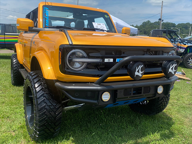 2022 Ford Bronco Outer Banks Vision Brawl 404 20x10 Atturo Trail Blade Mt 35x12 50r20 3 5in Rough Country Suspension Lift 