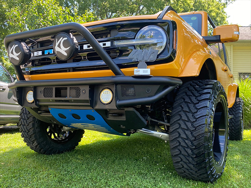 2022 Ford Bronco Outer Banks Vision Brawl 404 20x10 Atturo Trail Blade Mt 35x12 50r20 3 5in Rough Country Suspension Lift 