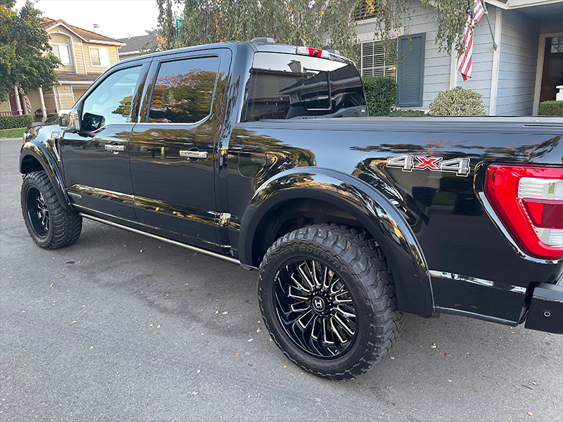 2022 Ford F150 Platinum Hostile Fury 22x10 Toyo Open Country 33x12 50r22 4in Readylift Suspension Lift 