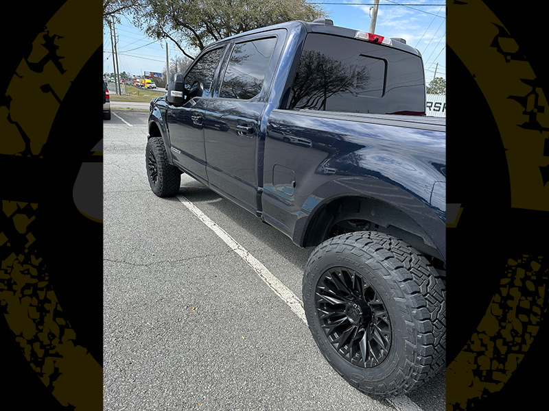 2022 Ford F250 Lariat Flame 20x10 Nitto Recon Grappler At 295 65r20 2in Rough Country Leveling Kit 