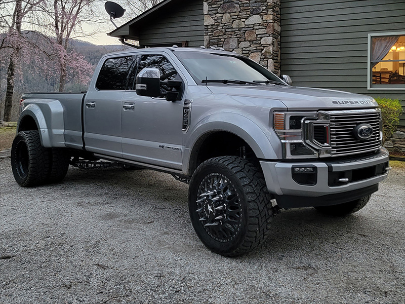 2022 Ford F450 Platinum American Force Evo 24x8 5 Dually Toyo Open Country Rt 37x13 50r24 4in Stryker Suspension Lift 