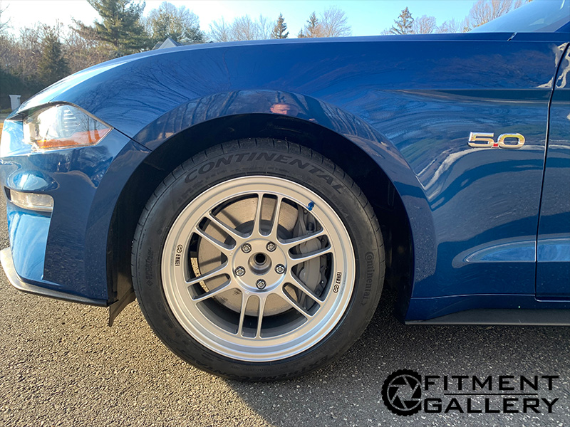 2022 Ford Mustang Staggered Enkei Wheels 245/45R18 Continental Tires
