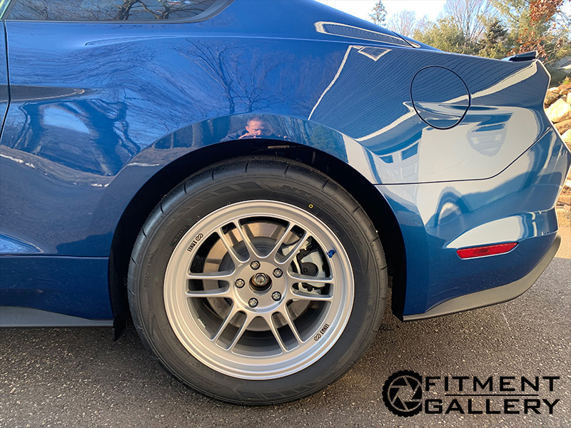 2022 Ford Mustang Staggered Enkei Wheels 245/45R18 Continental Tires