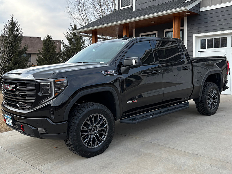 2022 Gmc Sierra 1500 2in Suspension Lift Fuel Offroad Rebar 20x9 Toyo Open Country At3 35x11 50r20 