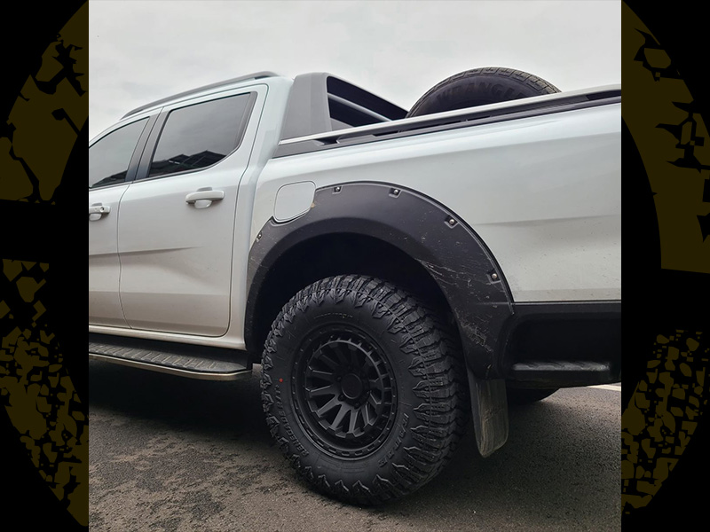 2023 Ford Ranger - 17x8.5 Black Rhino Wheels LT285/70r17 Radar Tires