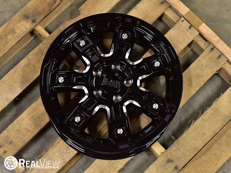 Black Rhino Locker 17x8 30 Gloss Black Milled Wheels Rims 
