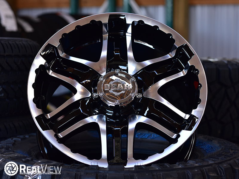 RealView of Gear Offroad Double Pump 713 Gloss Black W/ Machined 