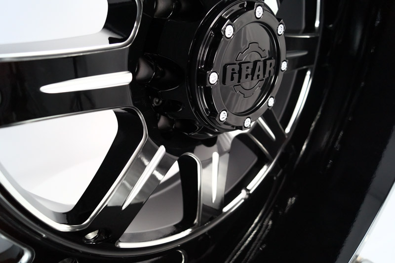 Gear Alloy Big Block Deep 20x12 726bm Gloss Black Milled 8 Gear Alloy Big Block Deep 20x12 726bm Gloss Black Milled 8