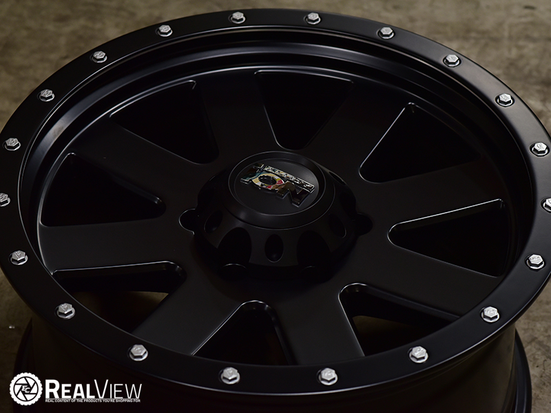 18 x 9. inches /6 x 130 mm, 18 mm Offset Ion 134 Matte Black/Black BEADLOCK Wheel with Alloy Steel 