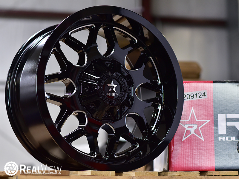 Rbp 73r 20x10 25 Gloss Black Cnc Wheels Rims 
