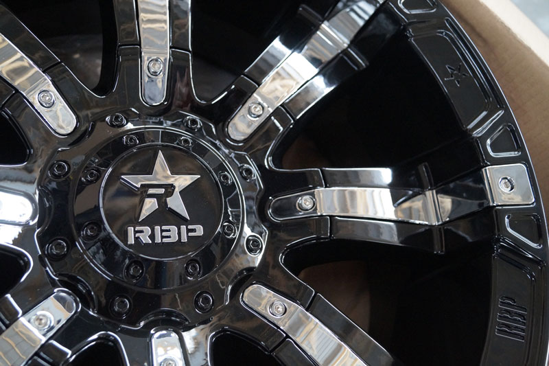 Rbp Rolling Big Power 94 R 20x9 Gloss Black Chrome Inserts 