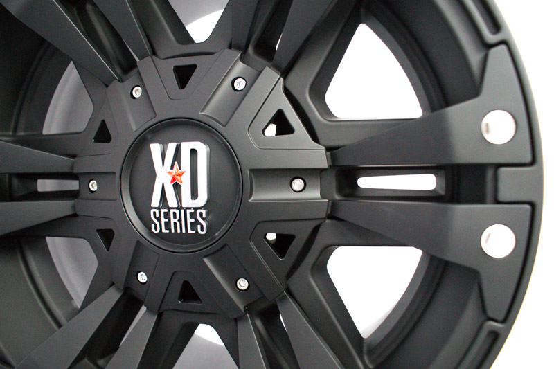Xd Series 822 18x9 6 Lug Matte Black Wheels Rims .JPG
