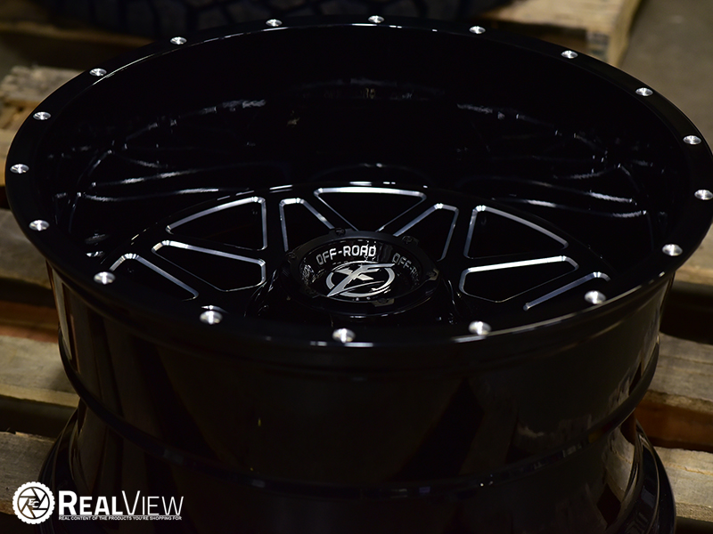 RealView of XF Offroad XF-211 Gloss Black Milled - 20x12 -44 - XF 