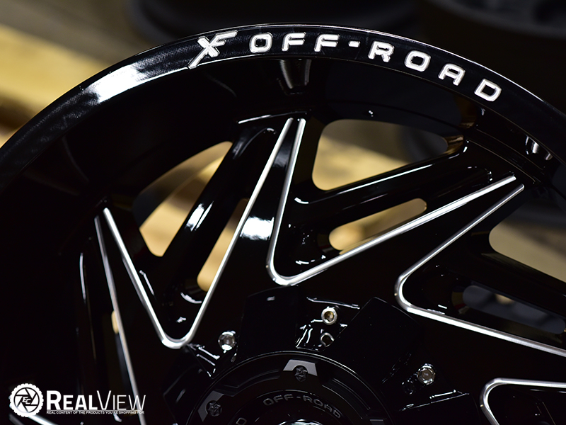 Xf Offroad Xf203 20x10 24 Black Milled Wheels Rims 