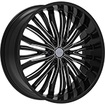 Elure ELR055 Black Milled 26x10 +24