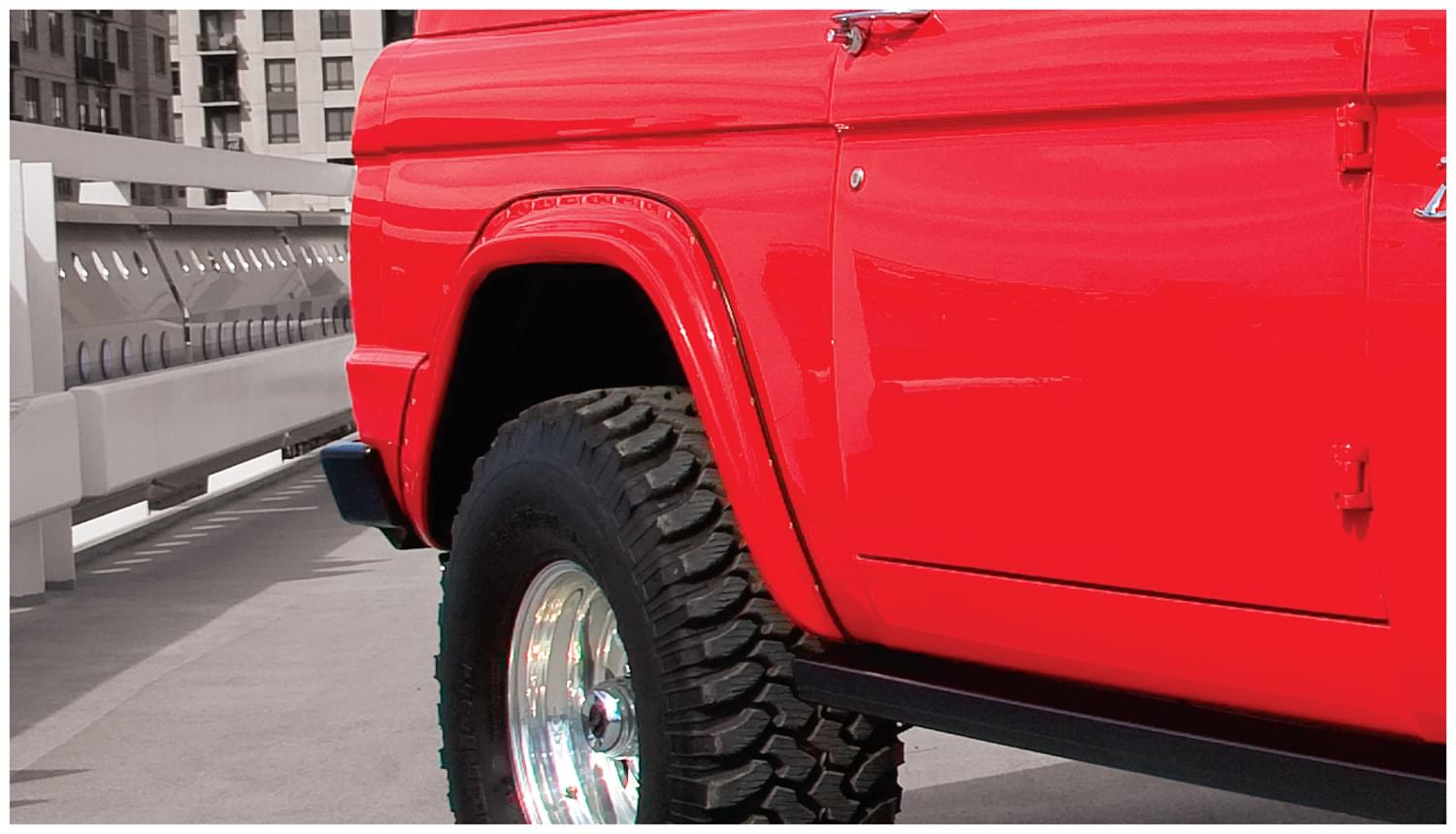 CutOut Fender Flare (Rear Pair) OE Matte Black