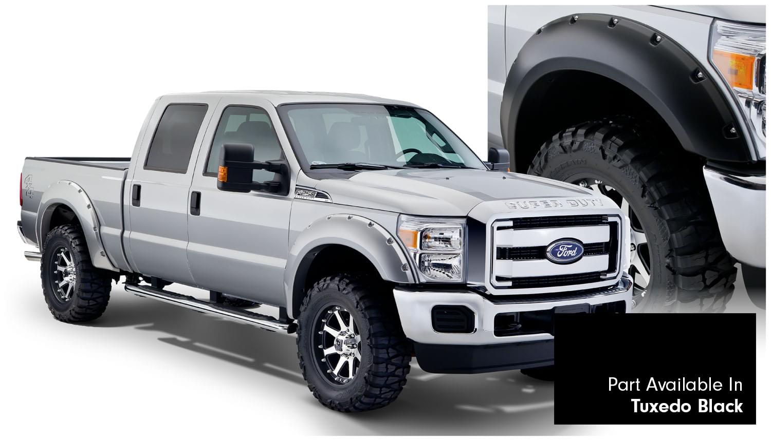 Pocket Style Fender Flare (Set of 4) Tuxedo Black (Paint Code U