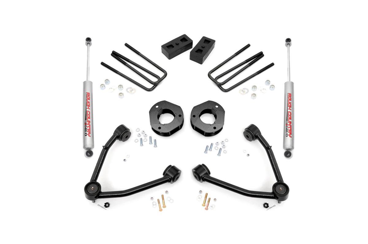 Rough Country 3.5inch Suspension Lift Kit (Aluminum Knuckles/Co