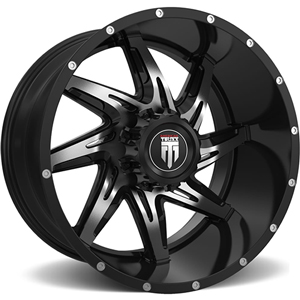 American Truxx Spider AT183 Black W Machined Face