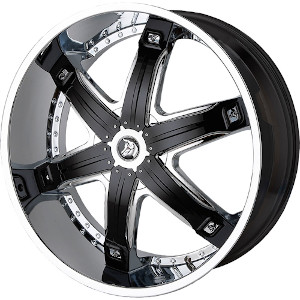 Diablo Fury Chrome W Black Inserts - Part Number FUR-2611391578XL Diablo Fury Chrome W Black Inserts Photo