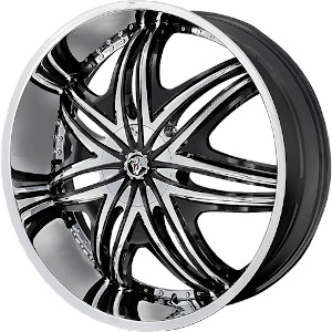 Diablo Morpheus Chrome W Black Inserts - Part Number MOR-24161391278 Diablo Morpheus Chrome W Black Inserts Photo