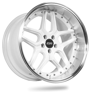 ESR CS15 Gloss White Machined Lip Wheel