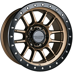 Falcon Wheels T7 Matte Bronze W/ Black Ring