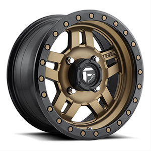 Fuel Anza D583 Matte Bronze W/ Black Ring