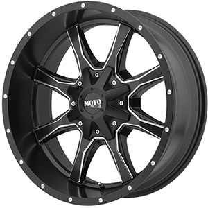 Moto Metal MO970 Satin Black W/ Milled Spokes Wheel