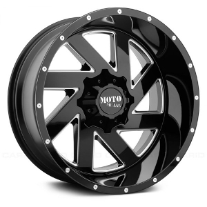 Moto Metal Melee MO988 Black W/ Milled Spokes Wheel