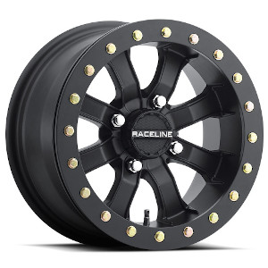 Raceline A71B UTV Mamba Simulated Beadlock Satin Black - NO RETURNS!