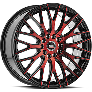 Spec-1 SP-55 Gloss Black Red Machined - Part Number SP-5518802338BMR-M Spec-1 SP-55 Gloss Black Red Machined Photo