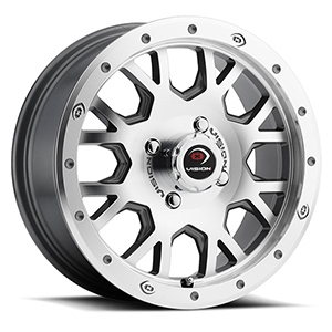 Vision Offroad Invader GV8 Gunmetal W/ Machined Face