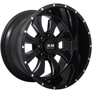 Xtreme Mudder Xm-323 Gloss Black Milled