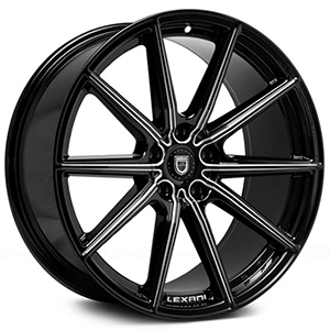 Lexani CSS-10 Gloss Black W/ Milled Spokes