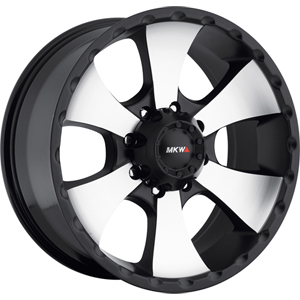 MKW Offroad M19 Satin Black W/ Machined Face