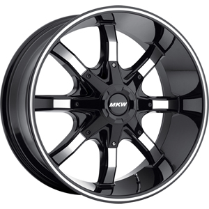 MKW Offroad M81 Gloss Black W/ Machined Face