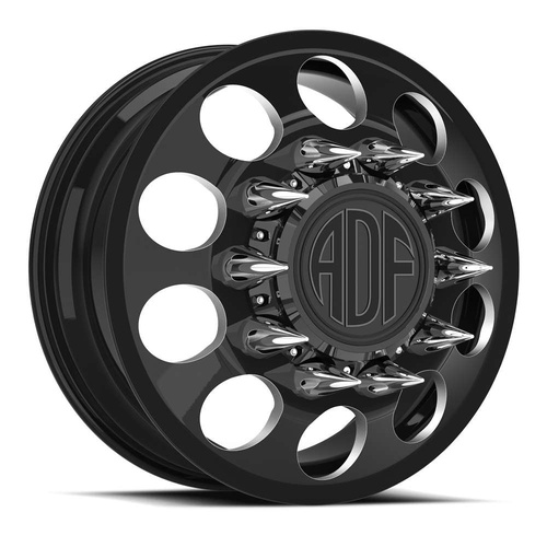 ADF Wheels Big Mac Gloss Black/Machined - Part Number I102BM288220+132 ADF Wheels Big Mac Gloss Black/Machined Photo