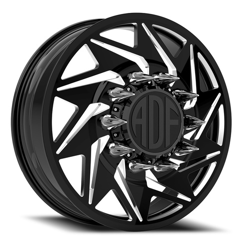 ADF Wheels Flex Dually Gloss Black/Machined - Part Number D205BM208220-167R ADF Wheels Flex Dually Gloss Black/Machined Photo
