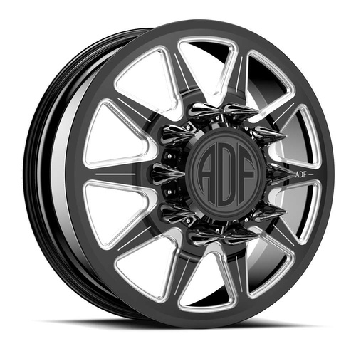 ADF Wheels Lone Star Gloss Black/Machined - Part Number D213BM208223-167 ADF Wheels Lone Star Gloss Black/Machined Photo