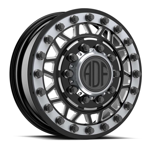 ADF Wheels Mad Max Gloss Black/Machined W/ Gunmetal Accents - Part Number I402BA208221+144 ADF Wheels Mad Max Gloss Black/Machined W/ Gunmetal Accents Photo